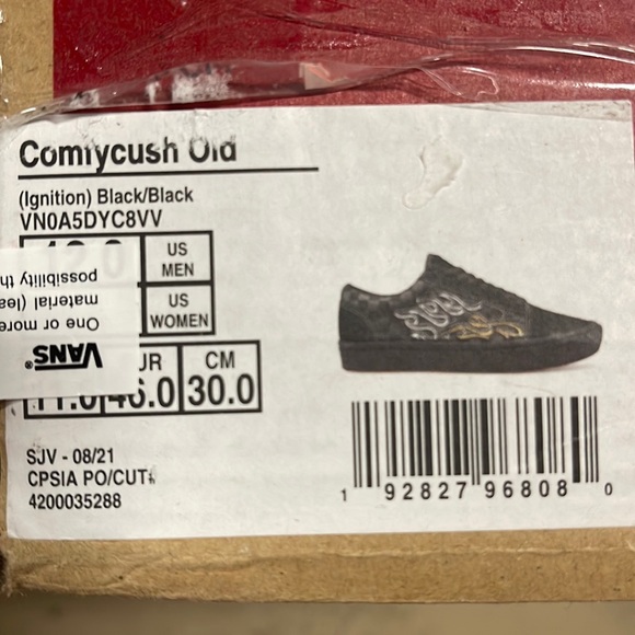 Vans Comfycush Ignition Black/Black Men’s sneakers - athletic shoes - Picture 16 of 16